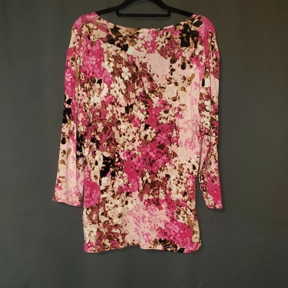 DANA BUCHMAN PINK Shirt size Large - Picture 2 of 5